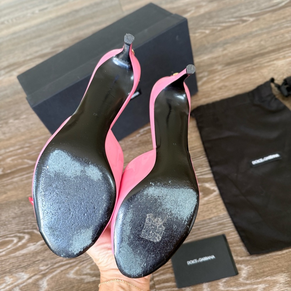 Dolce & Gabbana Vibrant Pink Mules - Picture 10 of 10